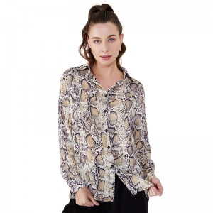 Змеиный принт Camo Saree Designs Femme Lady Blouse